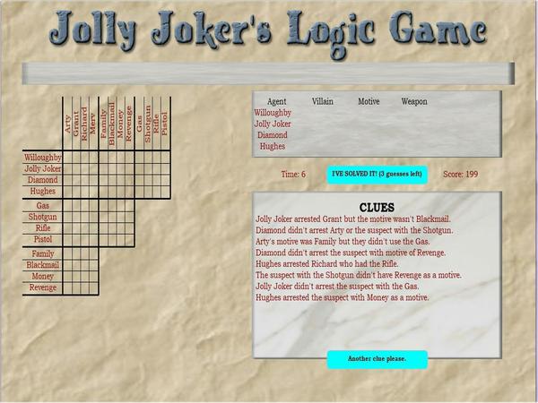 Jolly Joker Logic Game